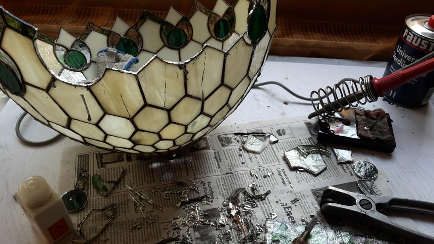 die GLASKUNST WERKSTATT seit 1984 & Tiffany Lampen Reparatur & Tiffany Art & Fensterbilder & Bleiverglasung - Lampen - Bild 6