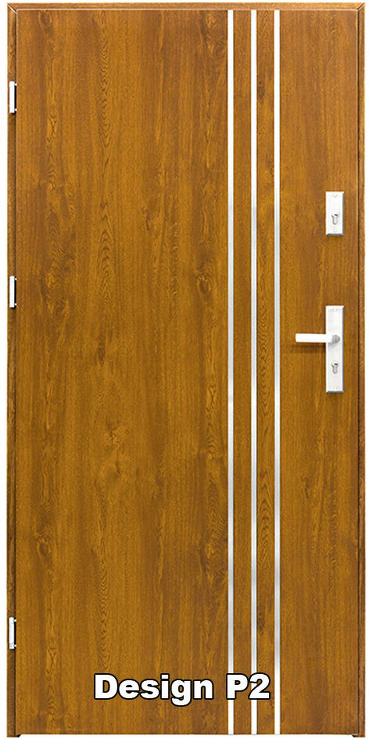 Bild 3: Haustür P1/P2/P3/P4 Eingangstür Stahltür Tür 80 90 100 Breite 5 Farben weiß