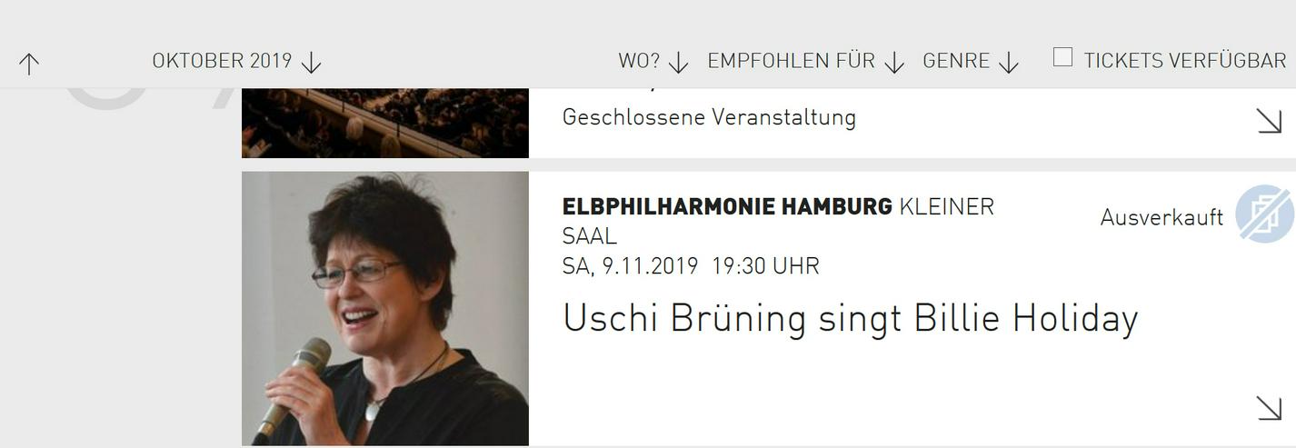 Uschi Brüning sings Billie Holiday