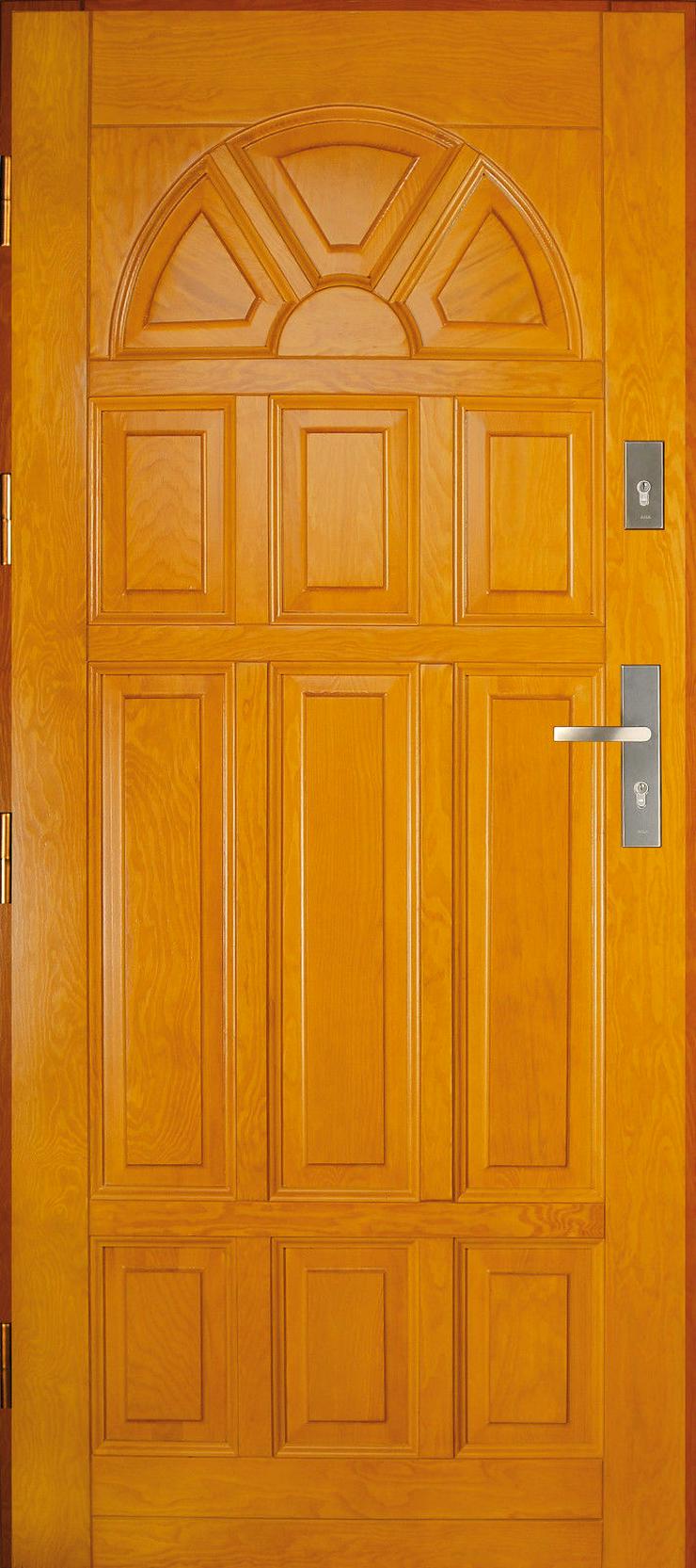 Holzaußentüren DZ4/DZ41 Haustür Eingangstür Holztür 60/70/80/90/100 6 Farben - Türen - Bild 2