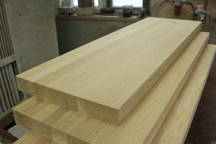 Bild 3: HOLZTREPPENSTUFEN MASSIVSTUFEN EICHENHOLZ BEIZE UNBEMALT 100x28x4cm