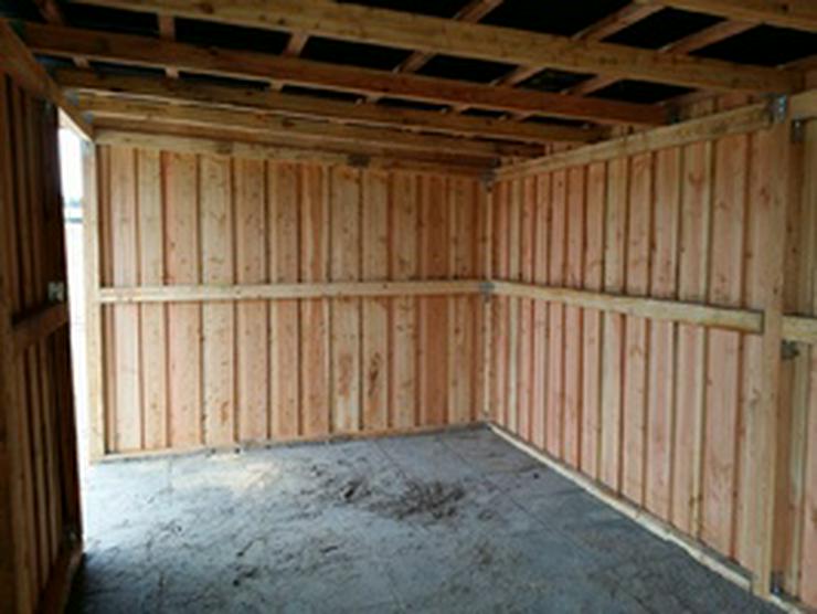 Bild 13: Außenboxen - Weidehütten massiv auch mit Heu- und Sattelkammer