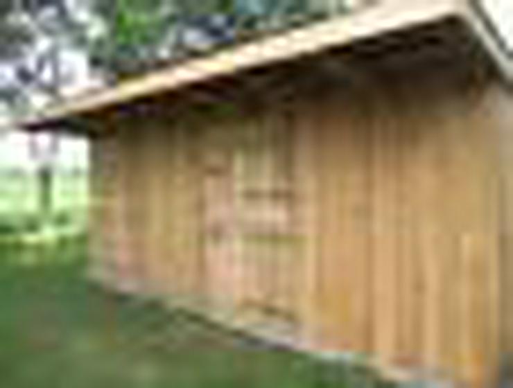 Bild 3: Außenboxen - Weidehütten massiv auch mit Heu- und Sattelkammer