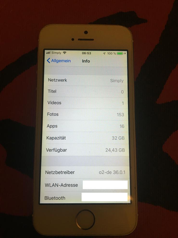 Bild 3: iPhone 5s in Weiss/Silber mit 32GB