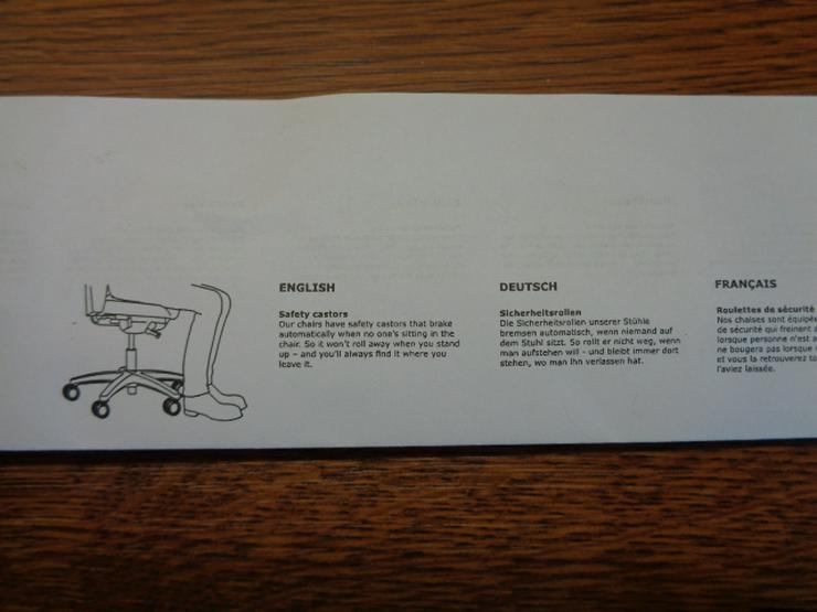 Bild 6: 5er-Satz Stuhlrollen (mit 11mm-Befestigungsbolzen) für weiche Böden