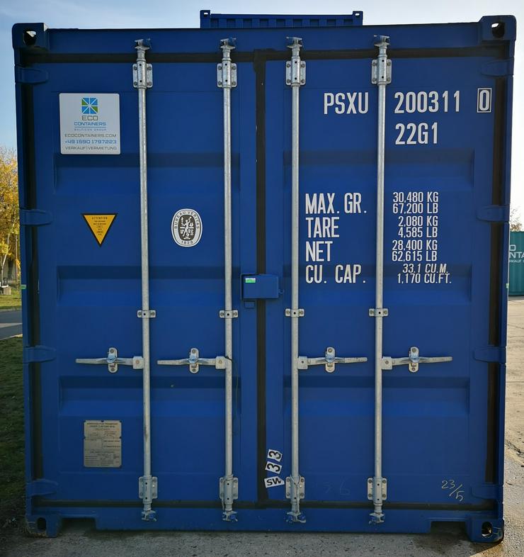 Bild 1: Neuwertige Seecontainer