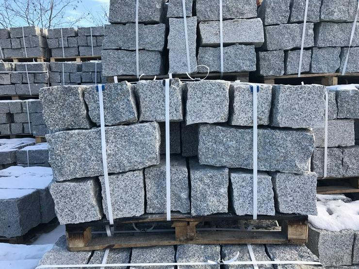 Bild 2: Granit Striegau Mauersteine 20x20x40 grau Naturstein Granit Stein