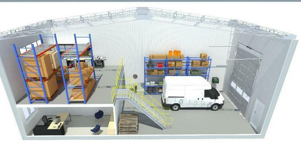 Bild 2: Lagerhalle,Lagerboxen,Lagerfläche,Stellfläche,Gewerbefläche,Werkstatt,Möbellager,Lagercontainer mit großem Rolltor