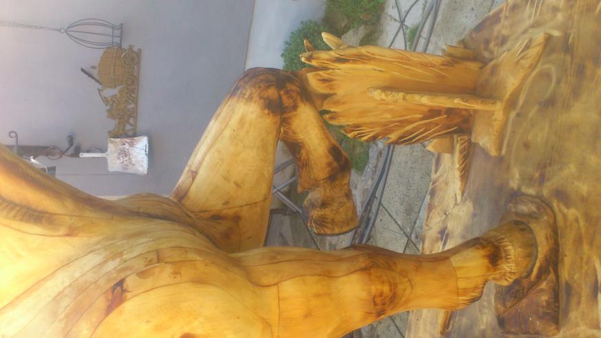 Bild 8: Holzpferd Lebensgröße