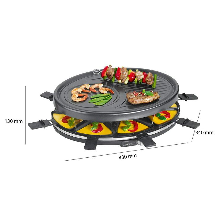 Bild 2: Clatronic RG 3517 Raclette-Grill zum Grillen und Überbacken.( Neu