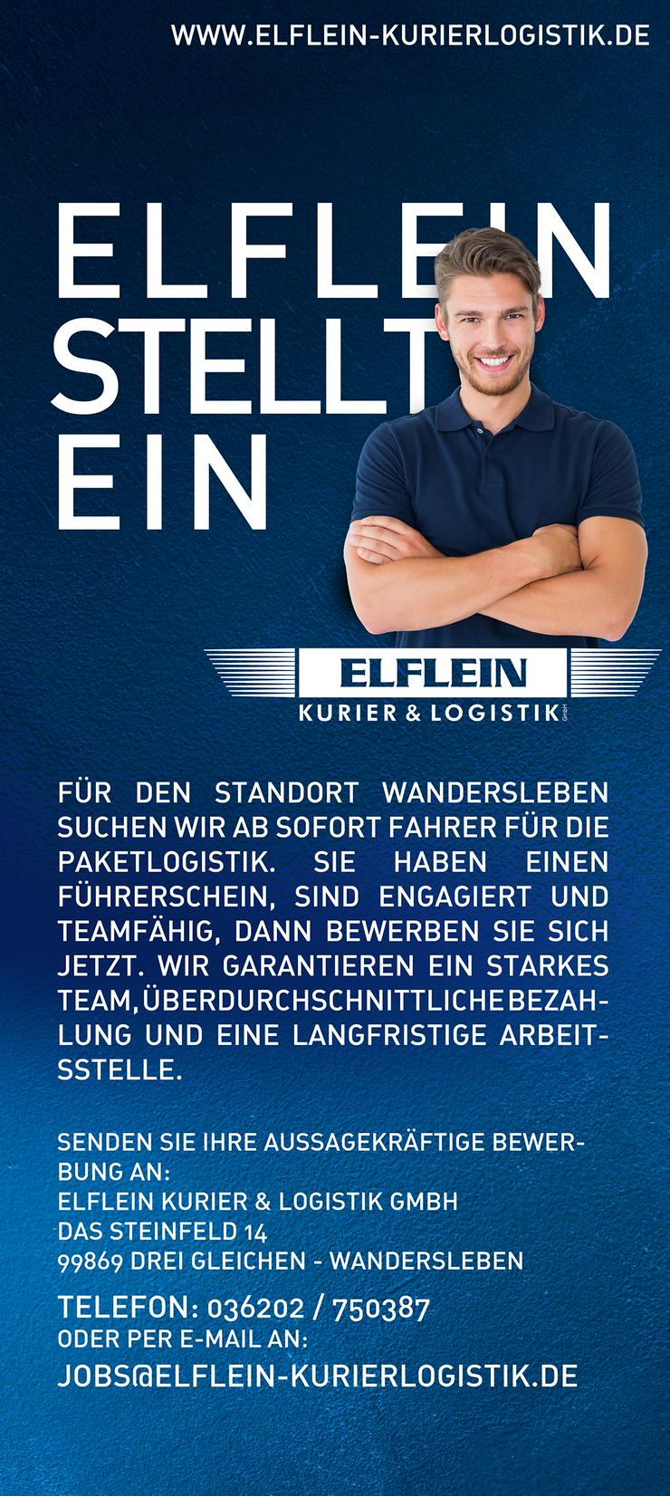 Elflein sucht Fahrer für die Paketlogistik - Kuriere & Zusteller - Bild 1