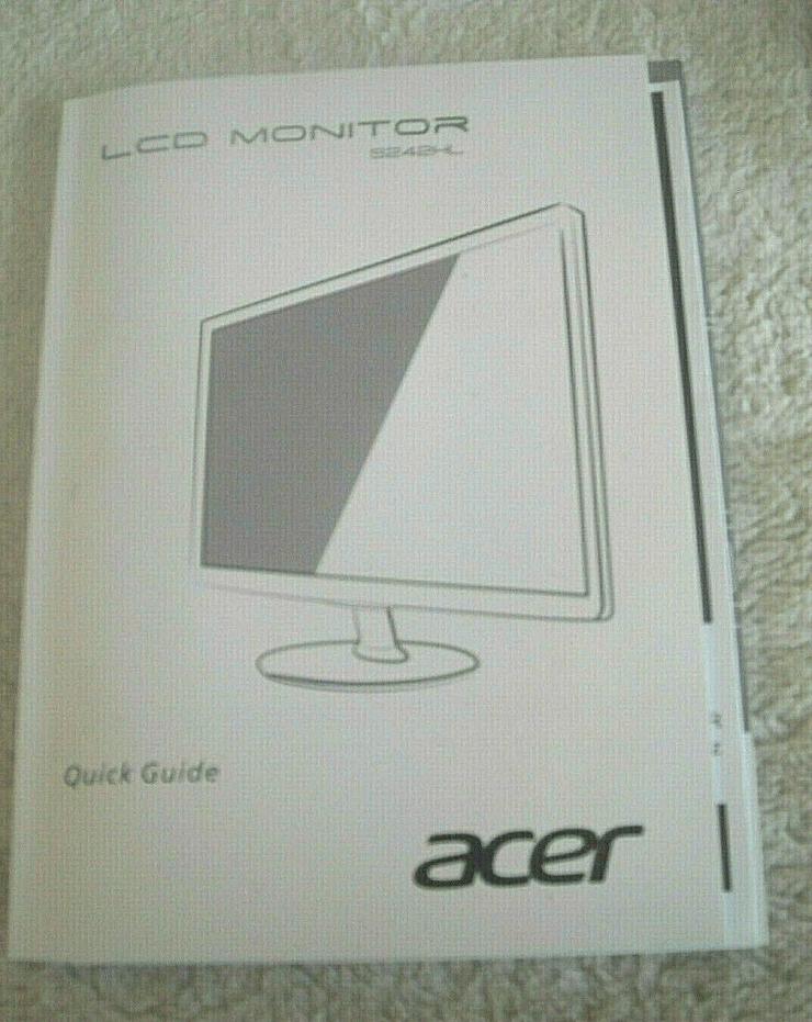 Acer S242HL 60,9 cm (24 Zoll) Slim LCD Monitor VGA DVI FULL HDMI - > 21,9 Zoll - Bild 4