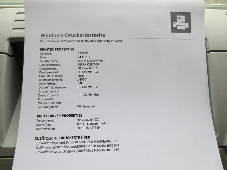 HP Laserjet 1020 - Drucker - Bild 3