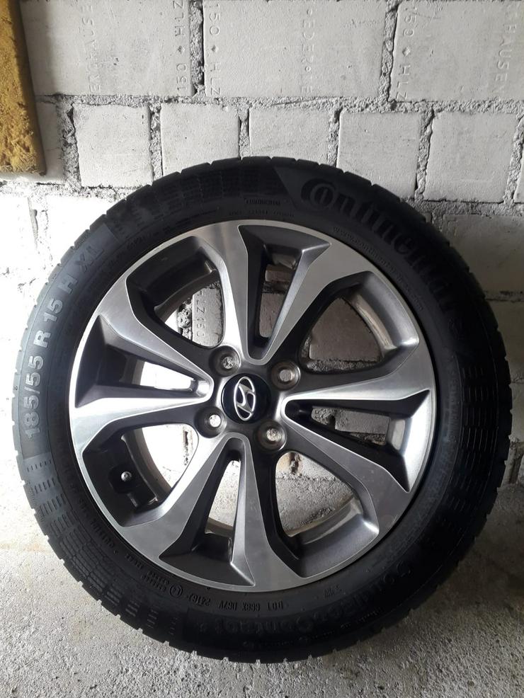 Bild 9: Alufelgen 4x100 original von Hyundai! 185/55/15r. I20 gb rdks