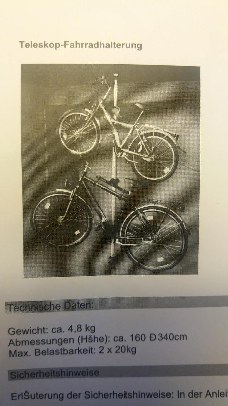 Bild 3: Teleskop Fahrradständer