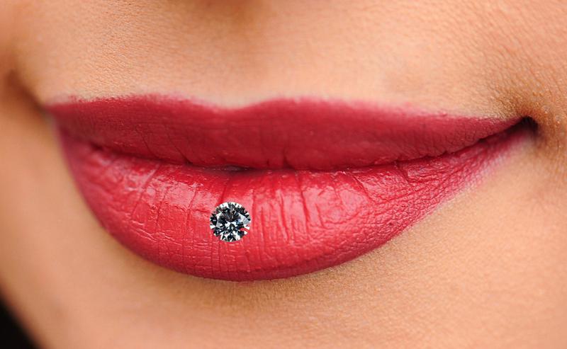 Bild 3: 5 STÜCK  Kristall  Lippen Piercing