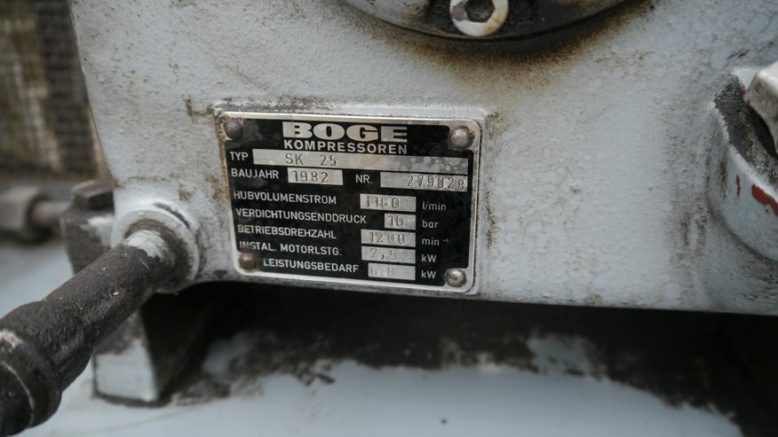 Bild 10:  Kompressor Druckluft Booge 1000liter 10bar Drehstrom