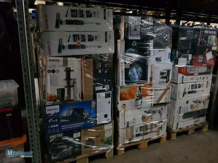 Bild 3: Elektrogeräte, Haushaltsgeräte, Mixpaletten, Palettenware, Retourware