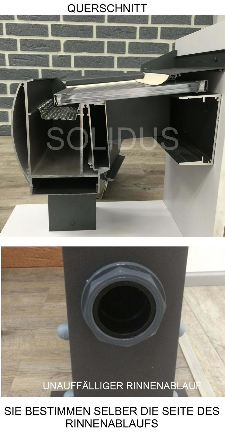 Bild 5: Terrassenüberdachung aus Holz oder Alu mit Stegplatten und Glas von solidus24