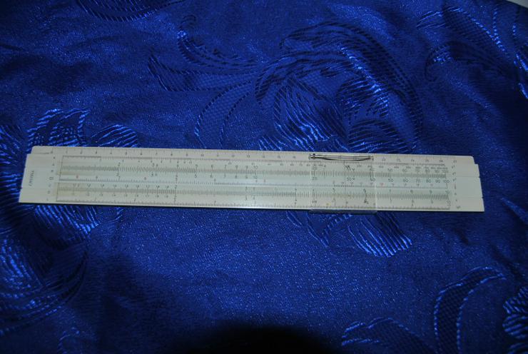 Bild 8: Rechenschieber Faber Castell 57/87 System Rietz