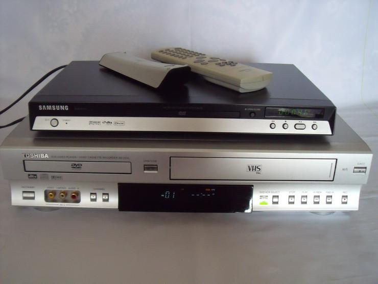 Bild 2: DVD Player VHS Rekorder Toshiba SD 23 VL und Samsung 171 DviX.