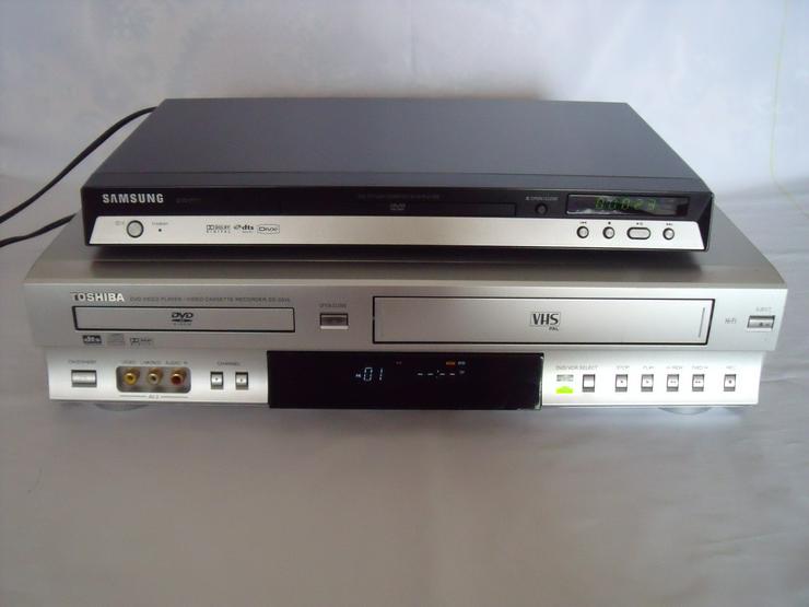 DVD Player VHS Rekorder Toshiba SD 23 VL und Samsung 171 DviX. - DVD-Player - Bild 1