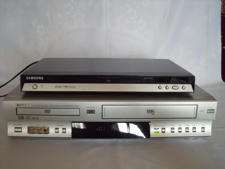 Bild 5: DVD Player VHS Rekorder Toshiba SD 23 VL und Samsung 171 DviX.