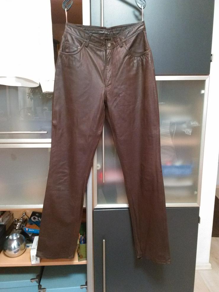 Chevirex Lederhose, Neu, Gr. 33 / 36, Farbe: Mahagonibraun Preis VB 75,00 Euro  - W33-W35 / 48-50 / M - Bild 1