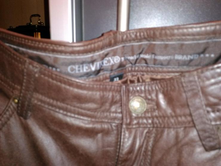 Bild 2: Chevirex Lederhose, Neu, Gr. 33 / 36, Farbe: Mahagonibraun Preis VB 75,00 Euro 