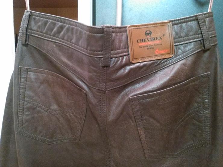 Bild 3: Chevirex Lederhose, Neu, Gr. 33 / 36, Farbe: Mahagonibraun Preis VB 75,00 Euro 