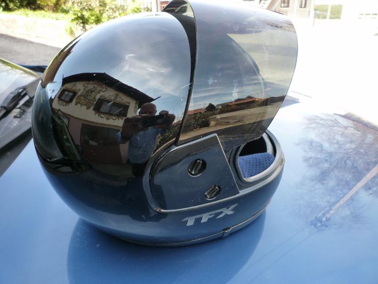 Bild 3: Shoei TFX Fieberglass Integralhelm Gr. S schwarz glanz