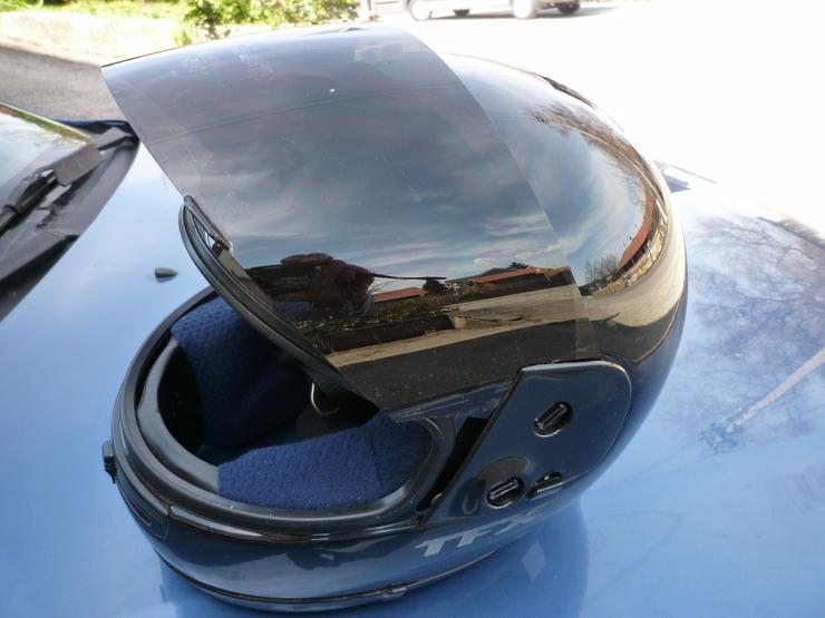 Bild 2: Shoei TFX Fieberglass Integralhelm Gr. S schwarz glanz