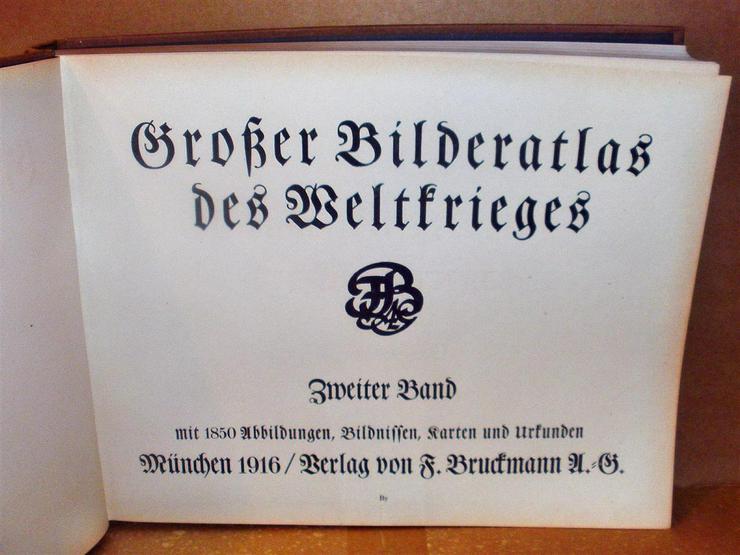 Bild 10: Großer Bilderatlas des Weltkrieges BAND 1-3. 1915/16/19