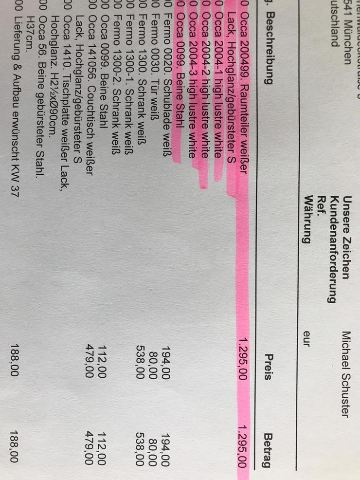 Bild 5: sehr gepflegter und neuwertig aussehender Raumaufteiler / Regalschrank von BoConcept (weiss lackiert) zu verkaufen