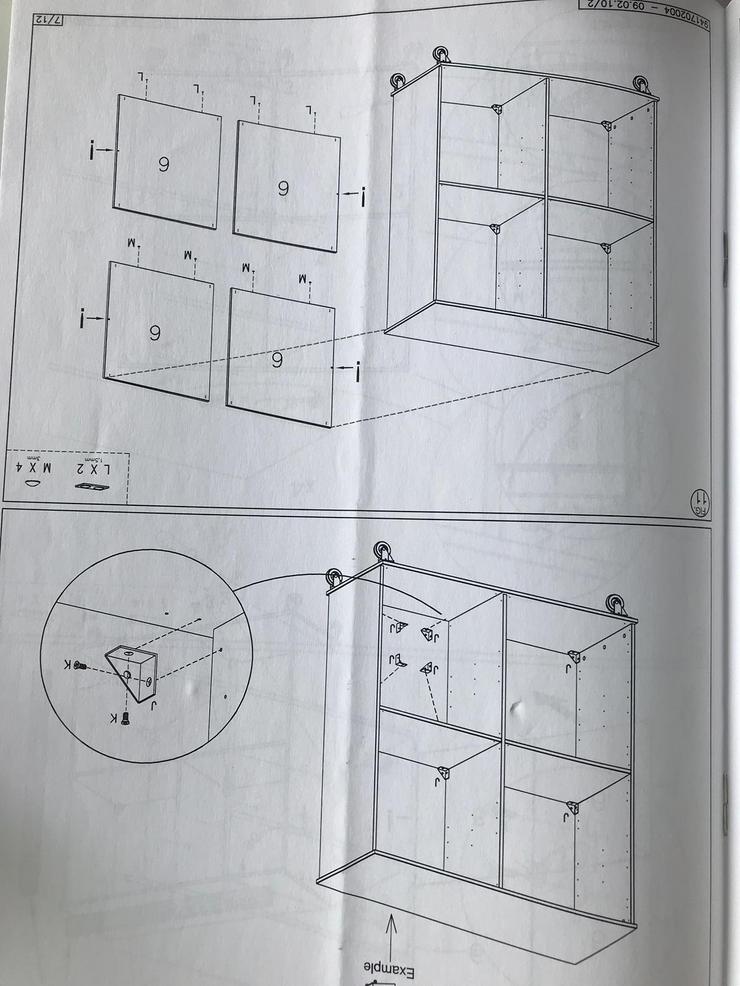 Bild 8: sehr gepflegter und neuwertig aussehender Raumaufteiler / Regalschrank von BoConcept (weiss lackiert) zu verkaufen