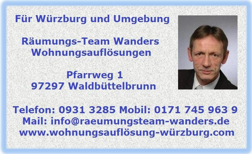 Bild 8: Wohnungsauflösung Würzburg und Umgebung