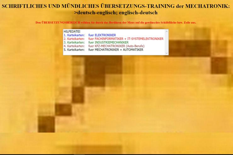 Bild 3: 13000 uebersetzte Mechatronik-Lernkarten: deutsch-englisch Karteikarten-Trainer