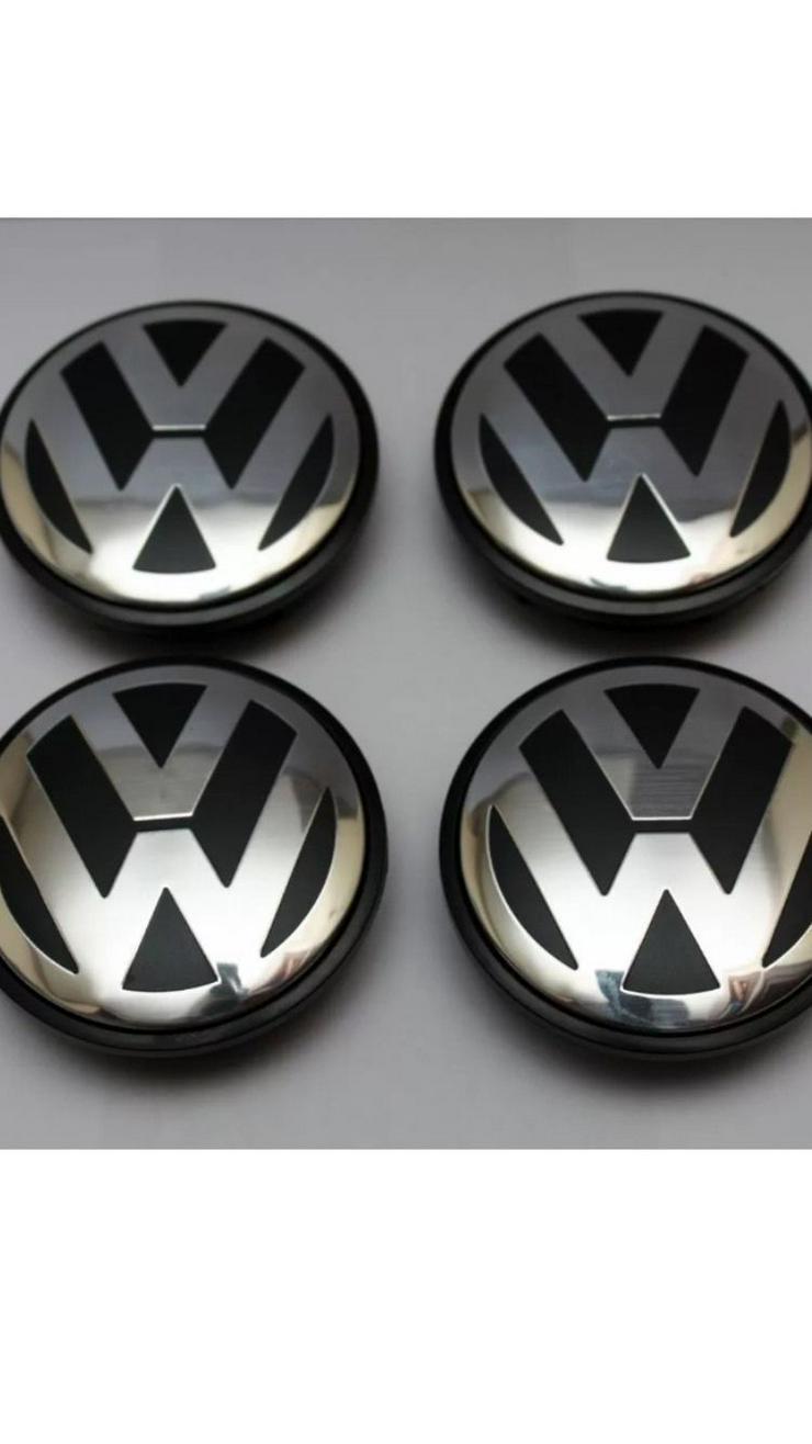 Bild 4: Original 4 Stück VW Volkswagen Nabenkappen Nabendeckel Felgendeckel 65 mm 3B7601171