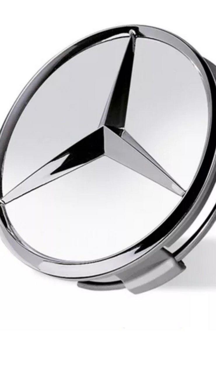 Bild 5: Silber Chrom 4 Stück  Mercedes-Benz Nabendeckel Nabenkappe A1714000025