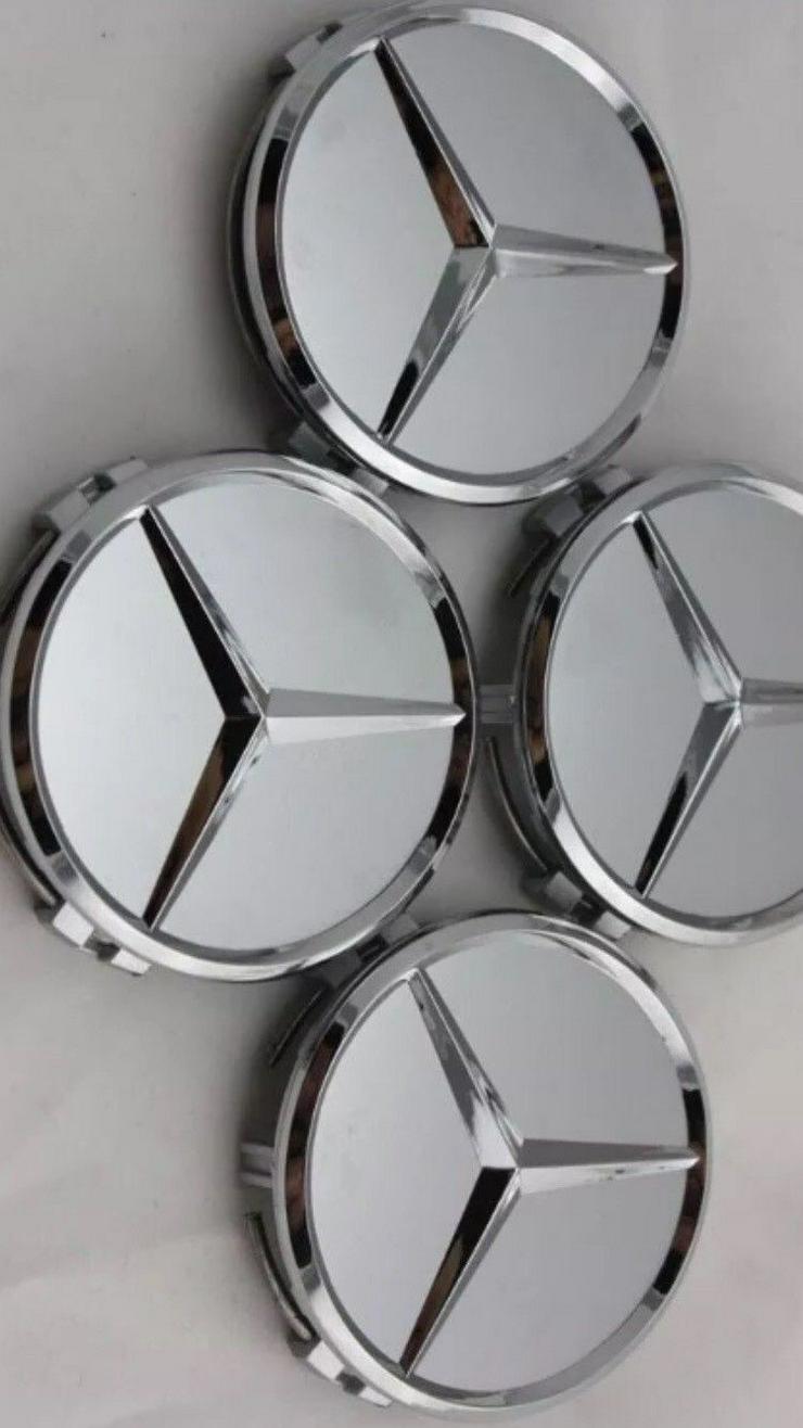 Bild 7: Silber Chrom 4 Stück  Mercedes-Benz Nabendeckel Nabenkappe A1714000025