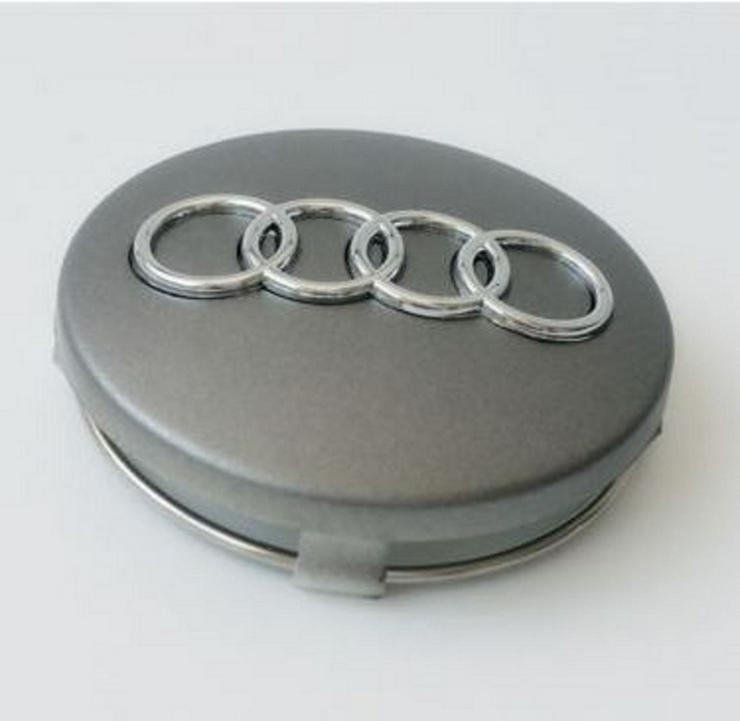 Bild 2: "4 Stück Audi 60mm Nabenkappen Nabendeckel Silber 4B0601170"