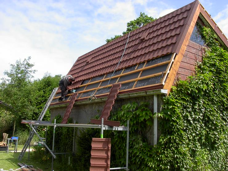 Bild 5: Dachdecker Metalldach-Profis deutschlandweit im Einsatz. Blechdach, Dachbleche, Dachplatten von Icopal-Decra und Isola-Powertekk .