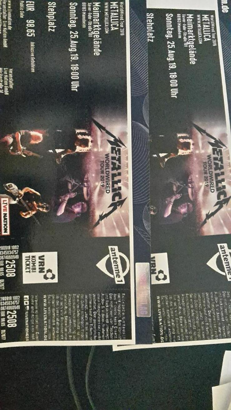 2 Metallica Tickets 25.08.2019 Mannheim - Konzerte - Bild 1
