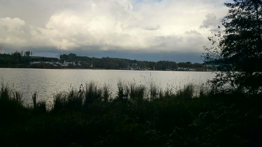 Bild 11: Pultdachhütte am See auf gepachteten Grundstück 