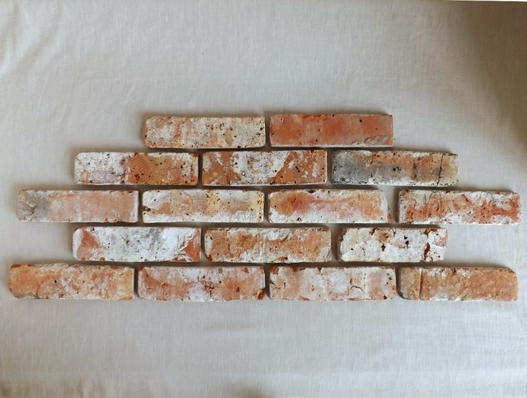 Antikriemchen Mauerverblender Ziegelriemchen original Mauerziegel Riemchen Verblender Klinker Ziegel Backstein rustikal Loftoptik Steinwand Wandverkleidung Steinfliesen - Ziegelsteine & Verputzen - Bild 1