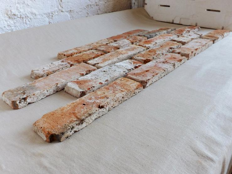 Bild 3: Antikriemchen Mauerverblender Ziegelriemchen original Mauerziegel Riemchen Verblender Klinker Ziegel Backstein rustikal Loftoptik Steinwand Wandverkleidung Steinfliesen