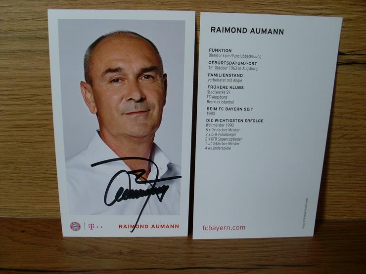 FC Bayern Autogrammkarte Fankarte Raimond Aumann Direktor Fanclub - Weitere - Bild 1
