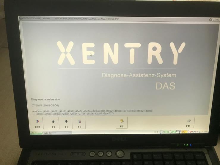 Bild 9: Star Diagnose MB Multiplexer C4 SD Connect DAS Xentry