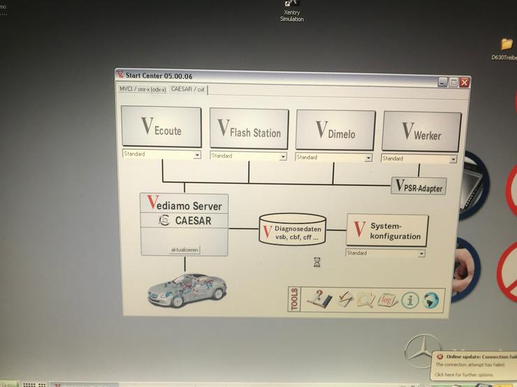 Bild 8: Star Diagnose MB Multiplexer C4 SD Connect DAS Xentry