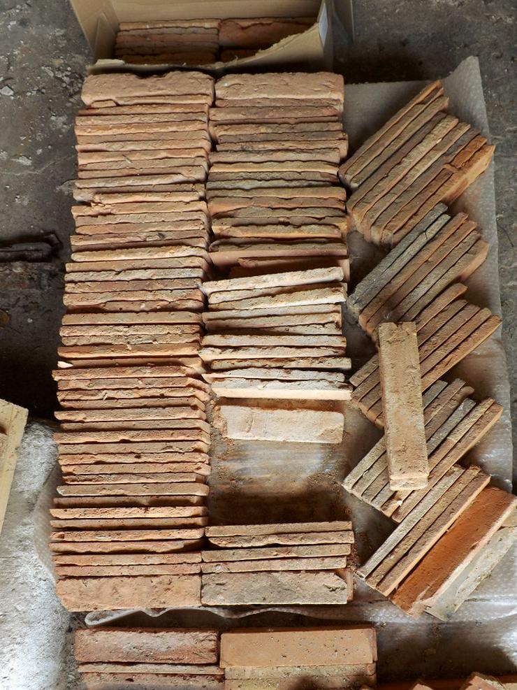 Bild 7: Restposten Antikriemchen Steinriemchen Bodenplatten Bodenfliesen Mauerverblender Ziegelriemchen Verblender Rückbausteine Ziegel Backstein Fliese